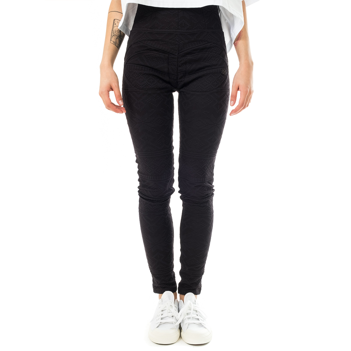 PANTALONI DONNA FREDDY PANTALONE LUNGO KNITTED WRUP1HS021.N - Tribes Store