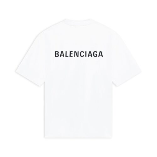 T-SHIRT UOMO BALENCIAGA LOGO MEDIUM FIT  612966TIVG59040