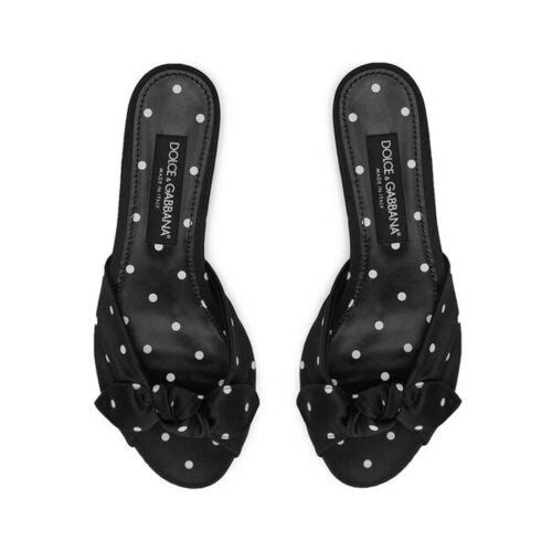 DOLCE&GABBANA CIABATTA FLAT RASO STAMPATO CQ0620.AV885.HN9FW