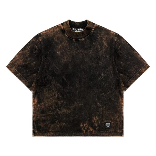 IUTER LABERL MARBLE TEE 25WITS02.BLACK