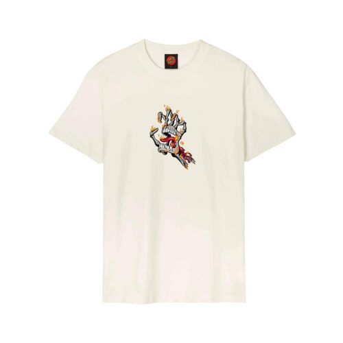 SANTA CRUZ BURNT BONE HAND TEE SCA-TEE-12921