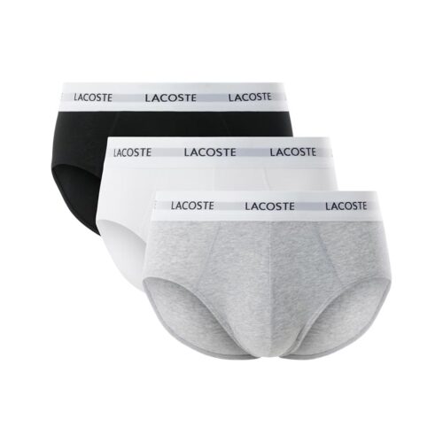 LACOSTE CONFEZIONE DI 3 SLIP IN COTONE STRETCH 8H5702.00