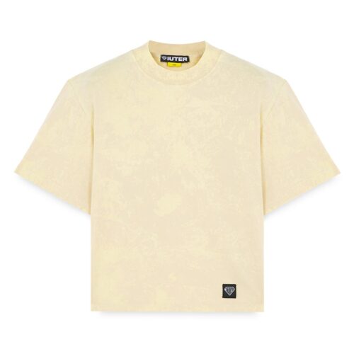 IUTER LABEL MARBLE TEE 25WITS02.CREAM