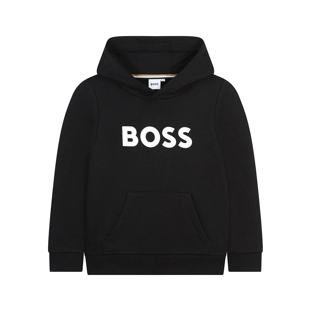 BOSS FELPA CON CAPPUCCIO J52351.NERO