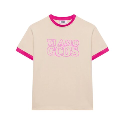 GCDS TI AMO OUTLINED T-SHIRT B2CW2327JF1.15