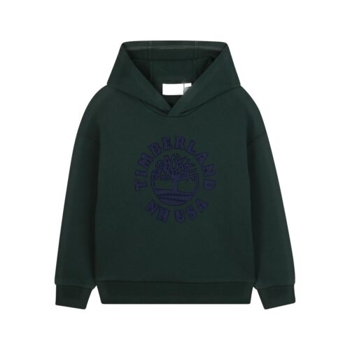 TIMBERLAND FELPA CON CAPPUCCIO T60548.VERDE