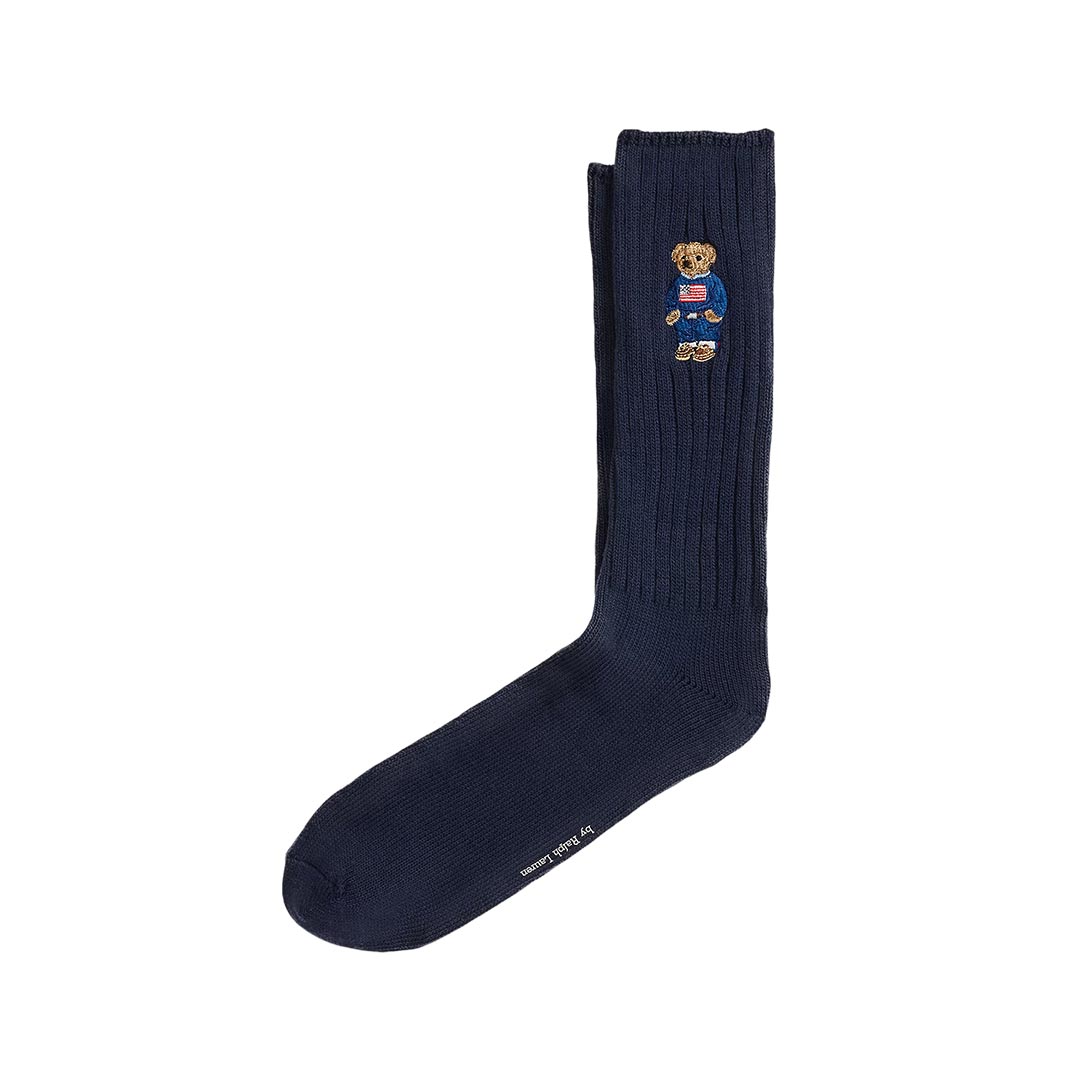 POLO RALPH LAUREN EMBRDRD BR C-CREW SOCK SINGLE 449P02372001