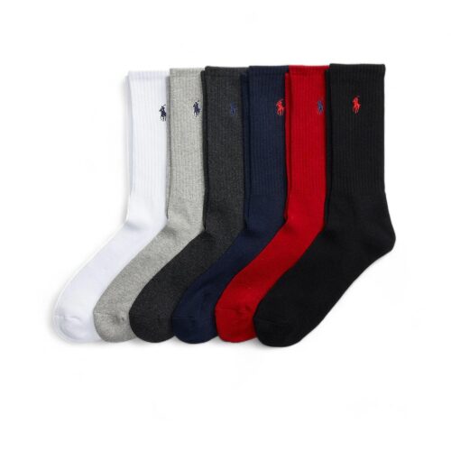 POLO RALPH LAUREN 6 COTTN CREW-CREW-6 PACK 449824809003