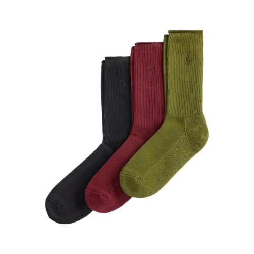 POLO RALPH LAUREN GRMT DYE CRW-CREW SOCK-3 PACK 449P05830001