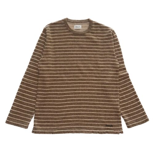 AMISH T-SHIRT L/S JERSEY WOOL STRIPE AMU129CN44XXXX C0522
