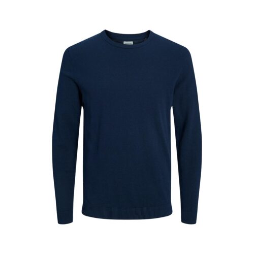 JACK&JONES JJEBASIC KNIT CREW NECK NOOS 12137190.NAVY