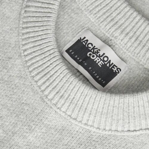 JACK&JONES JCOMAX KNIT CREW NECK 12268183.GREY