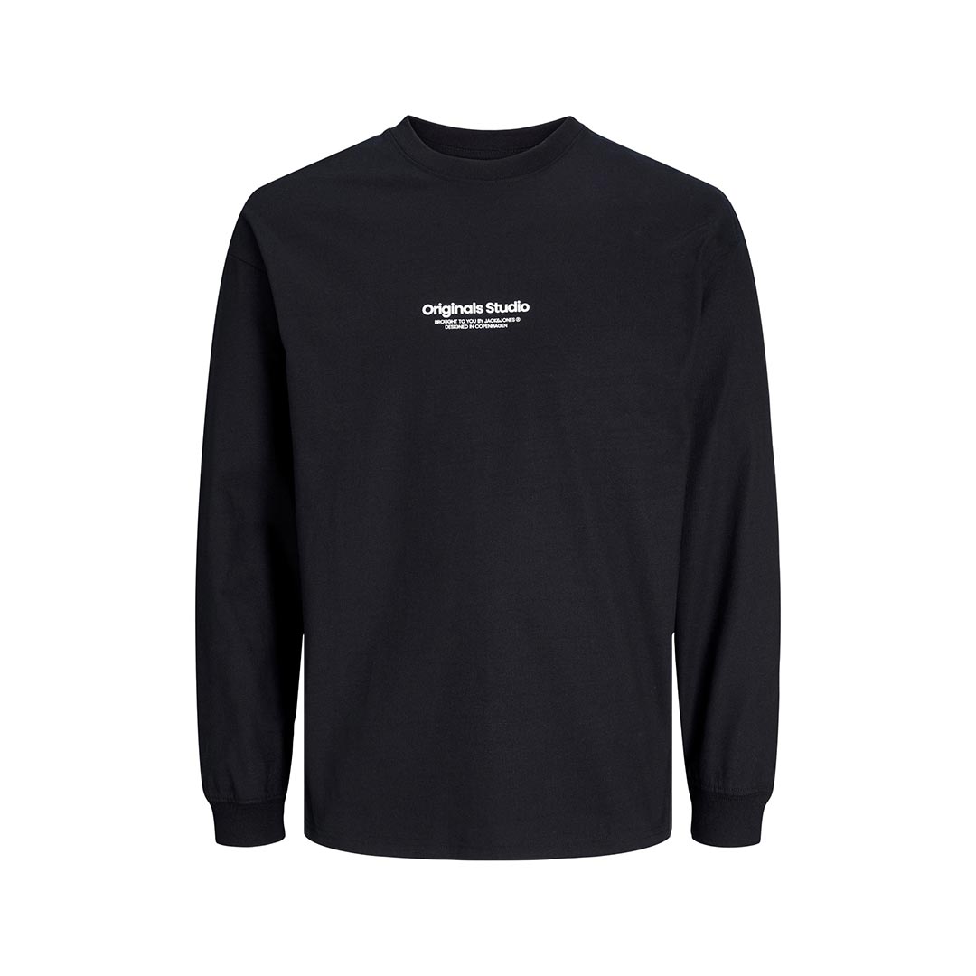 JACK&JONES JORVESTERBRO TEE LS CREW NECK NOOS 12251775.BLACK