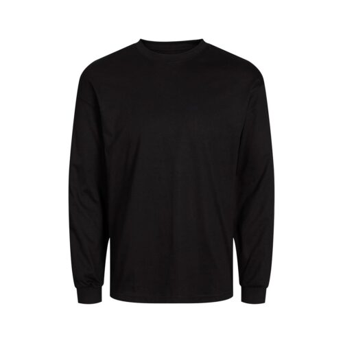 JACK&JONES JJEURBAN EDGE TEE LS O-NECK NOOS 12256422.BLACK