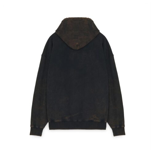 IUTER LABEL MARBLE HOODIE 25WISH02.BLACK
