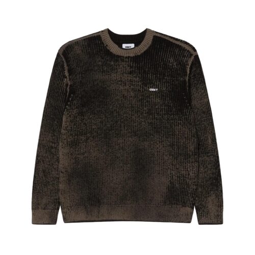 OBEY SPRAY EFFECT SWEATER 151000109.BKM