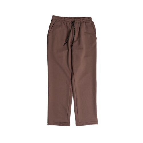 SHOE WOOL EFFECT FABRIC CHINO EASYPANTS PAZ85WO.TOBACCO