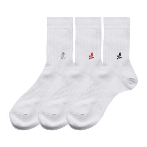 GRAMICCI BASIC CREW SOCKS 25-27 M06.WHT