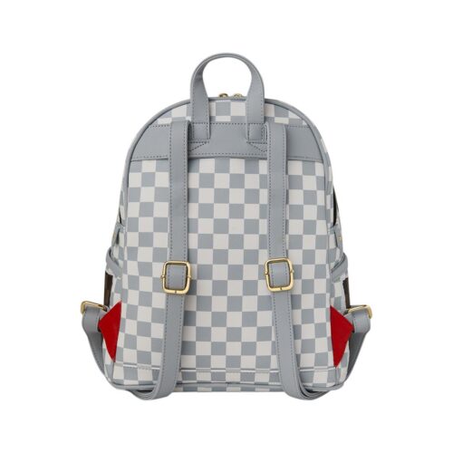 SPRAYGROUND CREAM BROWN TEAR CHECK SAVAGE BACKPACK 910B8291NSZ