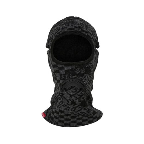 SPRAYGROUND KNIT BLACK WARP CHECK SKI MASK 910HW413NSZ