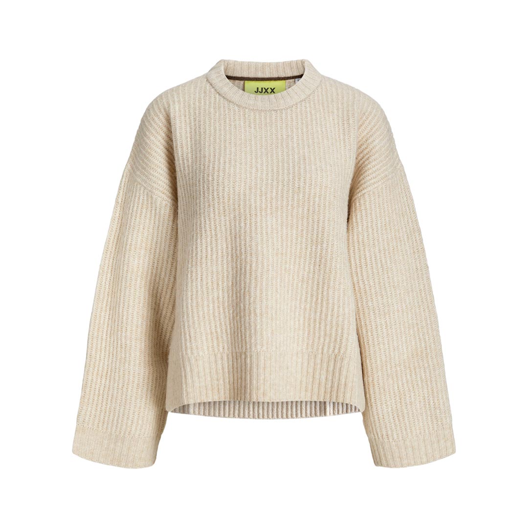 JJXX JXSIGGA DIVERSE CREW NECK KNIT SN 12255358.FOG