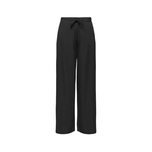 ONLY ONLSAKURA LOOSE PULL UP PANTS WVN 15366882.BLK
