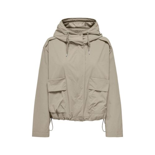 ONLY ONLMAMBA SHORT PARKA JACKET 15308621.SILVER