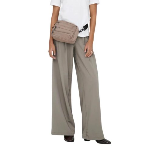 ONLY ONLFAWN LIFE HW WIDE PANT 15363929.BRINDLE