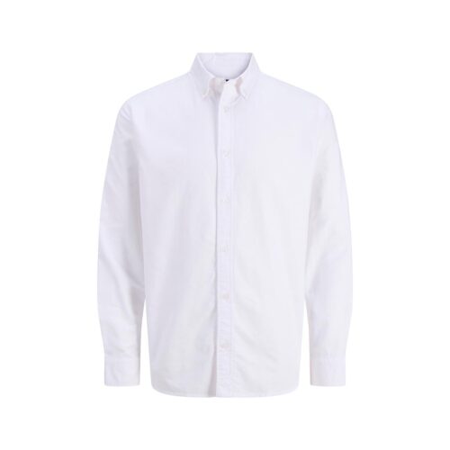 JACK&JONES JJEHARVEY OXFORD L/S SHIRT NOOS 12293325.WHT