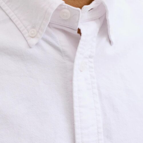 JACK&JONES JJEHARVEY OXFORD L/S SHIRT NOOS 12293325.WHT
