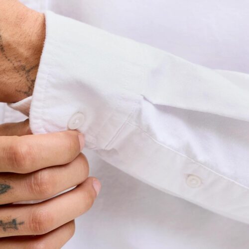 JACK&JONES JJEHARVEY OXFORD L/S SHIRT NOOS 12293325.WHT