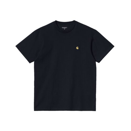 T-SHIRT UOMO CARHARTT WIP S/S CHASE T-SHIRT DARK NAVY/GOLD I026391.00H.XX.03