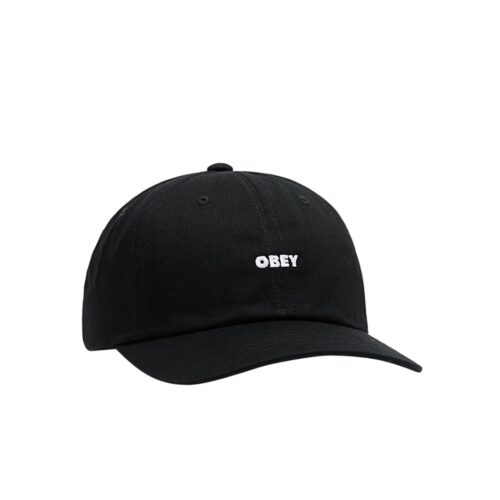 OBEY BOLD CURVE 6 PANEL STRAPBACK 100580429.BLK