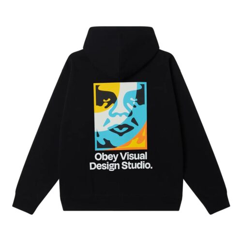 OBEY VISUAL DESIGN STUDIO FLEECE 118224305.BLK