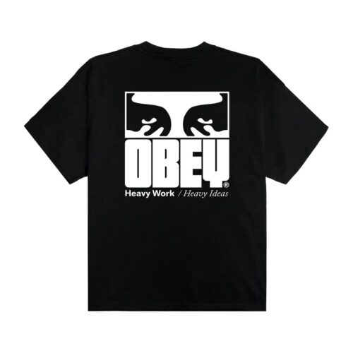 OBEY HEAVY IDEAS TEE 168024317.BLK