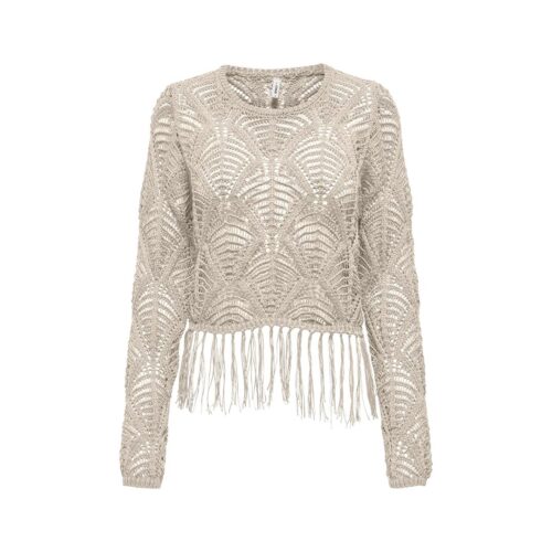 ONLY ONLLEONIE LS STRUCTUR FRING ONECK 15362968.BIRCH