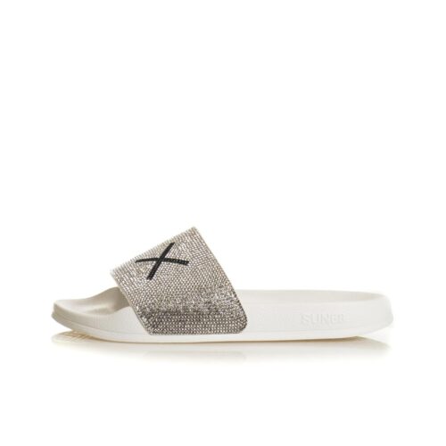 SUN68 GIRL'S SLIPPER STRASS LOGO TEEN X36411T.01