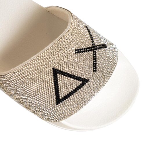 SUN68 GIRL'S SLIPPER STRASS LOGO TEEN X36411T.01