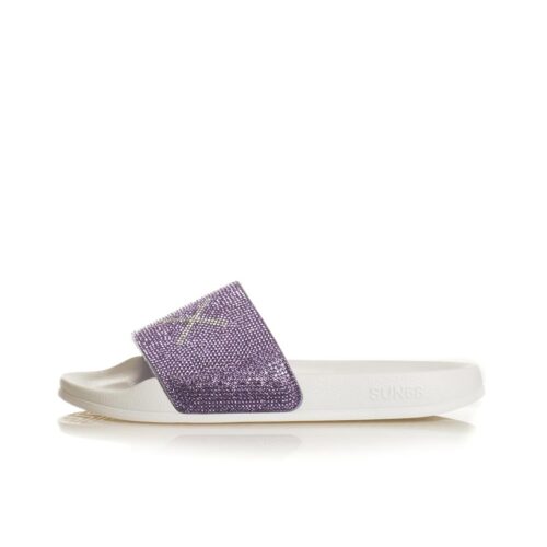 SUN68 GIRL'S SLIPPER STRASS LOGO TEEN X36411T.0124