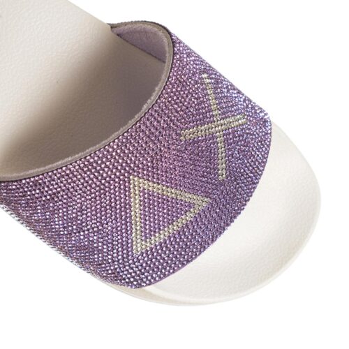 SUN68 GIRL'S SLIPPER STRASS LOGO TEEN X36411T.0124