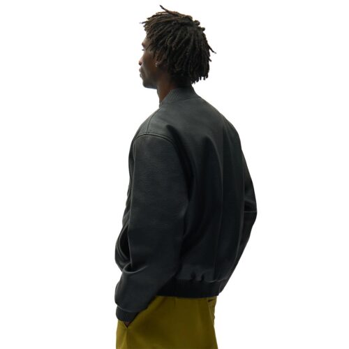 ARTE HALF LOGO LEATHER JACKET 200J.BLK