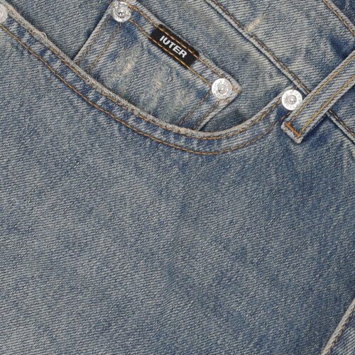 IUTER BAGGY DENIM SHORTS CRVRIDS03.BLCD