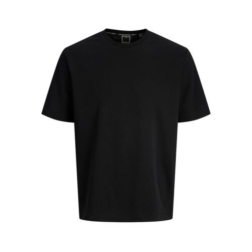 JACK&JONES JCOFUSION BADGE TEE SS CREW NECK 12289962.BLK