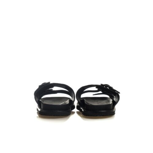 JACK&JONES JFWVENICE LEATHER SANDAL 12292402.BLK