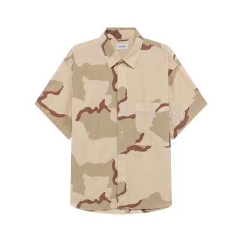 AMISH SHIRT DROPPED S/S AMU126CQ750569.C0105