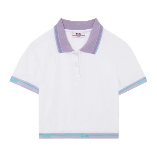GCDS LOGO TAPE CROP POLO SS C1WEQD113J024.100L