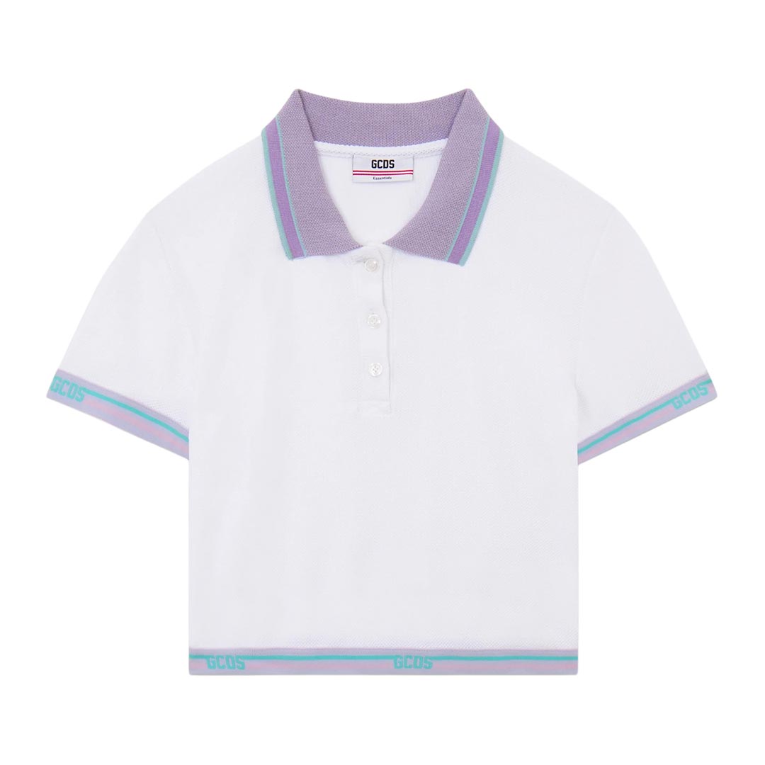 GCDS LOGO TAPE CROP POLO SS C1WEQD113J024.100L