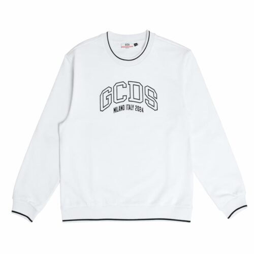 GCDS LOGO LOUNGE CROP CREW C1WEQE123F004.100B