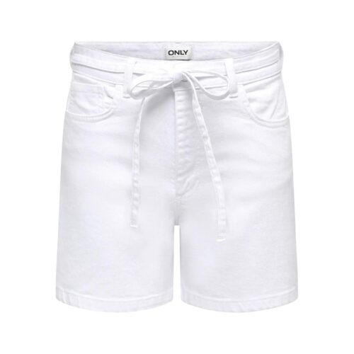 ONLY ONLGIANNA MW BELTED SHORTS AZG DNM NOOS 15340706.WHT
