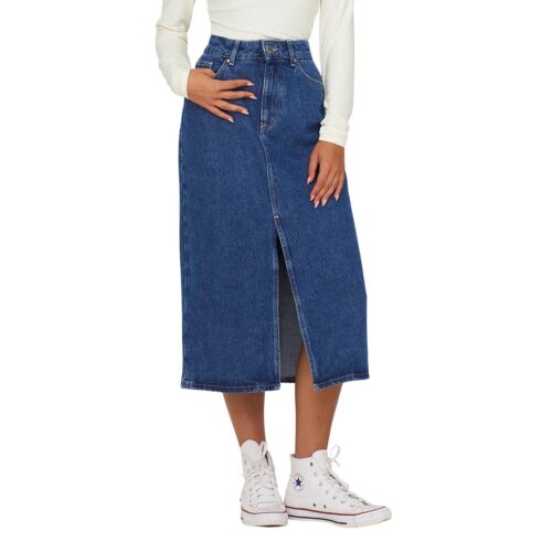 ONLY ONLBIANCA MIDI SKIRT DNM NOOS 15319268.MBL